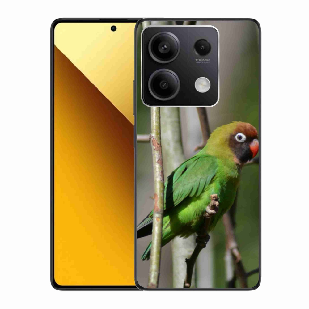 Gélový kryt mmCase na Xiaomi Redmi Note 13 5G - papagáj agapornis
