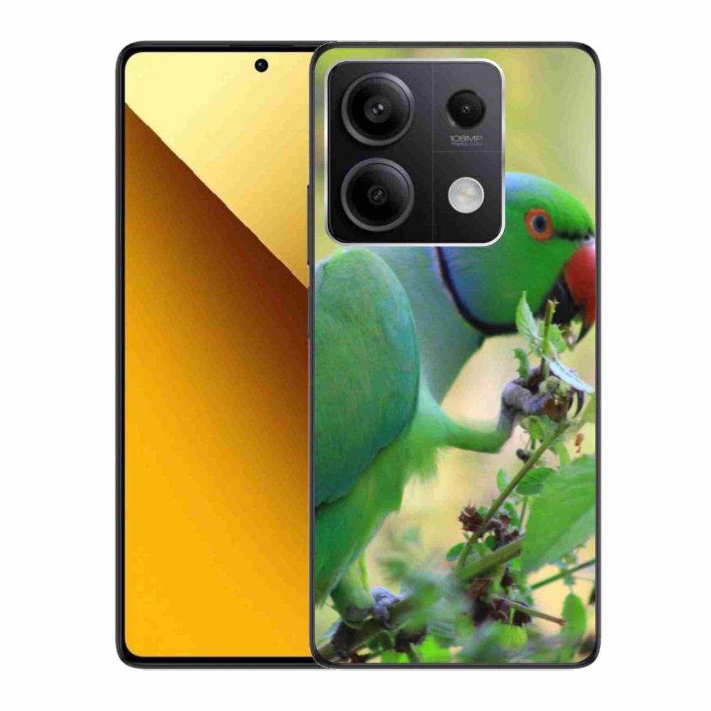 Gélový kryt mmCase na Xiaomi Redmi Note 13 5G - papagáj Alexandr