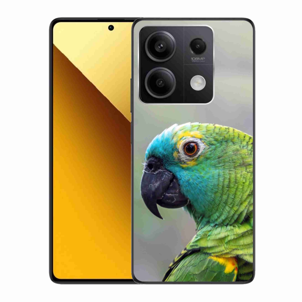 Gélový kryt mmCase na Xiaomi Redmi Note 13 5G - papagáj amazoňan