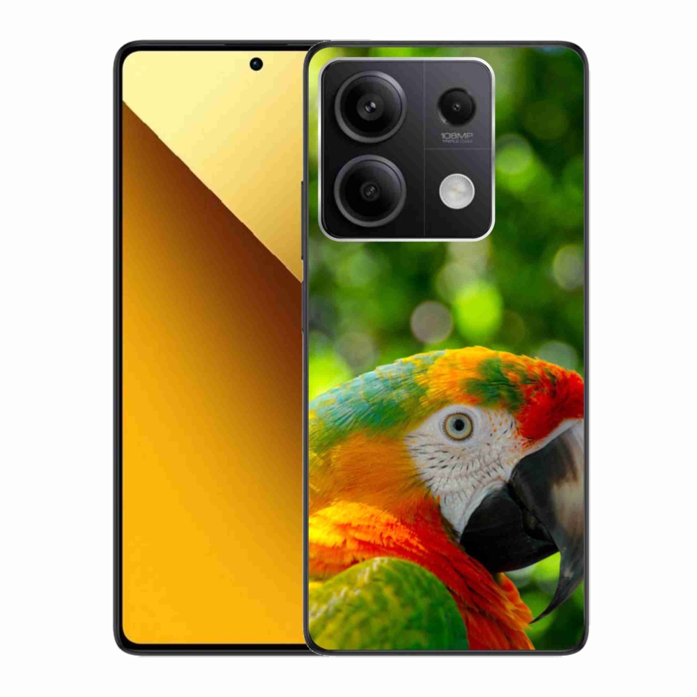 Gélový kryt mmCase na Xiaomi Redmi Note 13 5G - papagáj ara 3