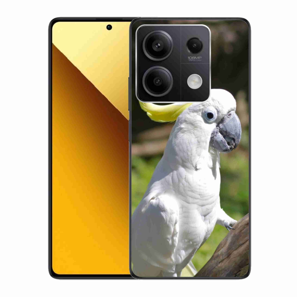 Gélový kryt mmCase na Xiaomi Redmi Note 13 5G - papagáj kakadu 2