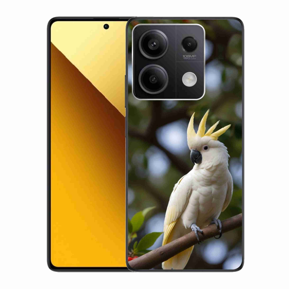 Gélový kryt mmCase na Xiaomi Redmi Note 13 5G - papagáj kakadu 3