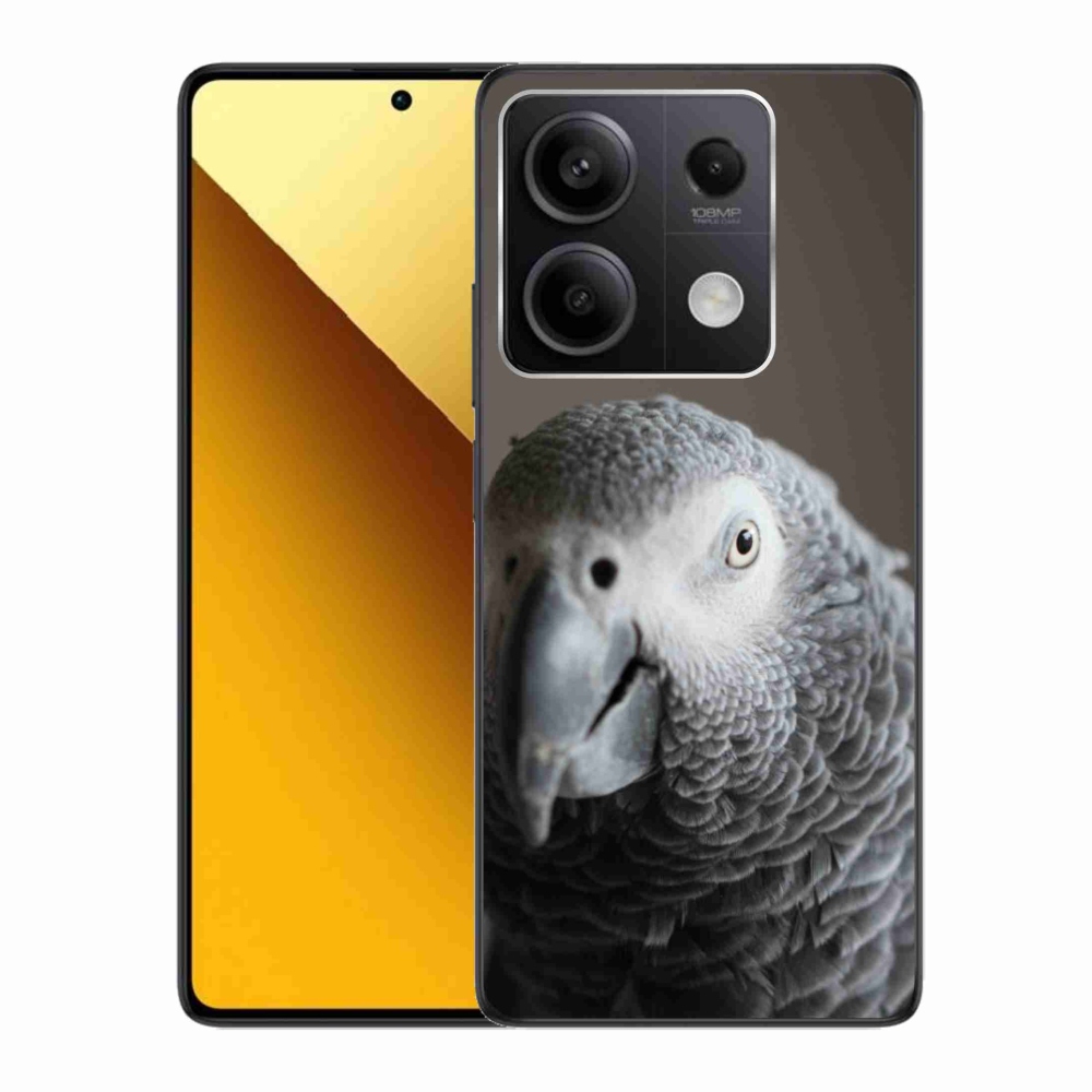 Gélový kryt mmCase na Xiaomi Redmi Note 13 5G - papagáj žako 2