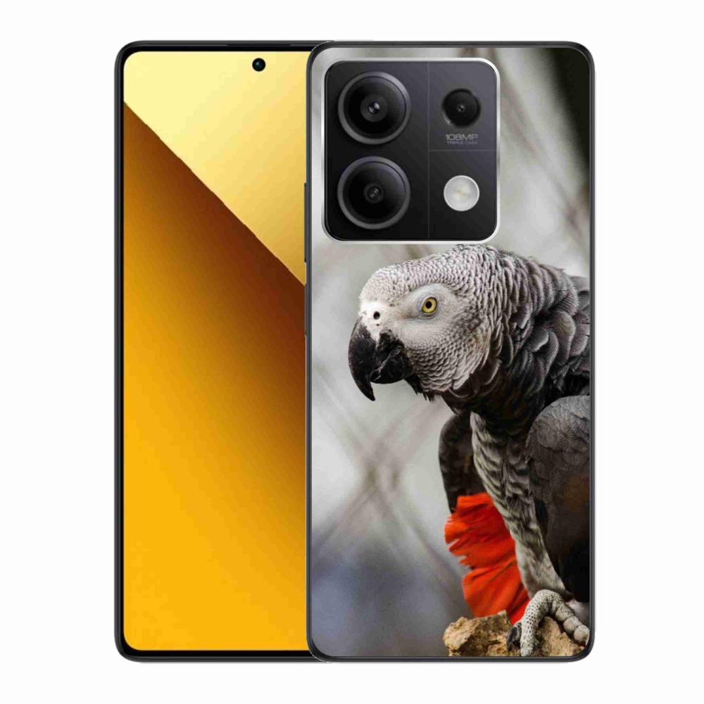 Gélový kryt mmCase na Xiaomi Redmi Note 13 5G - papagáj žako 3