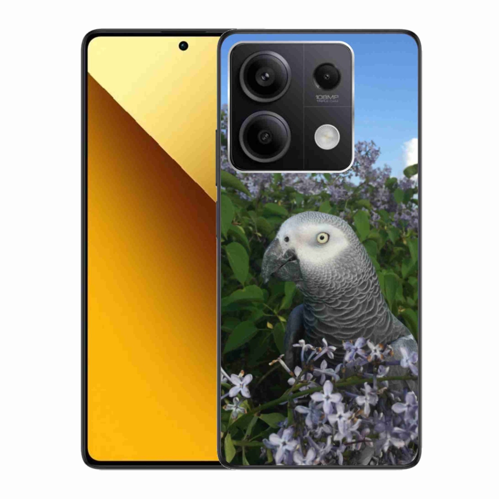 Gélový kryt mmCase na Xiaomi Redmi Note 13 5G - papagáj žako