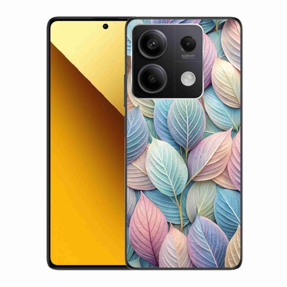 Gélový kryt mmCase na Xiaomi Redmi Note 13 5G - pastelové listy