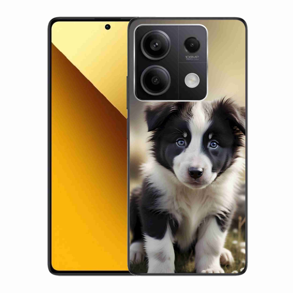 Gélový kryt mmCase na Xiaomi Redmi Note 13 5G - roztomilá border kólia