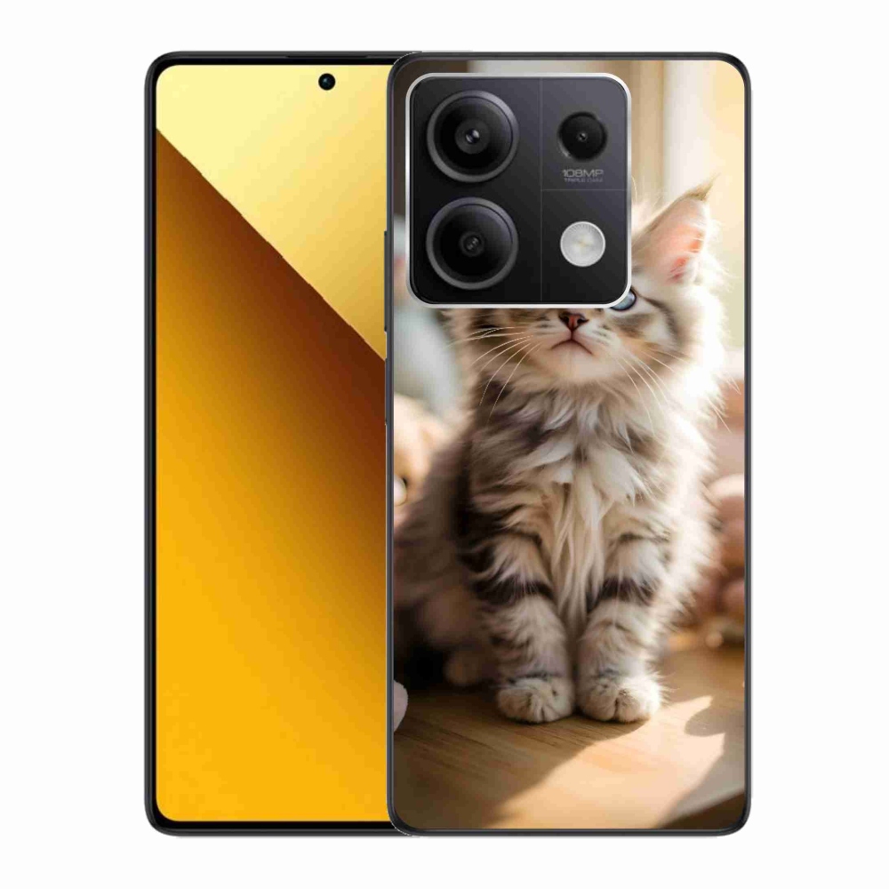 Gélový kryt mmCase na Xiaomi Redmi Note 13 5G - roztomilé mačiatko 10
