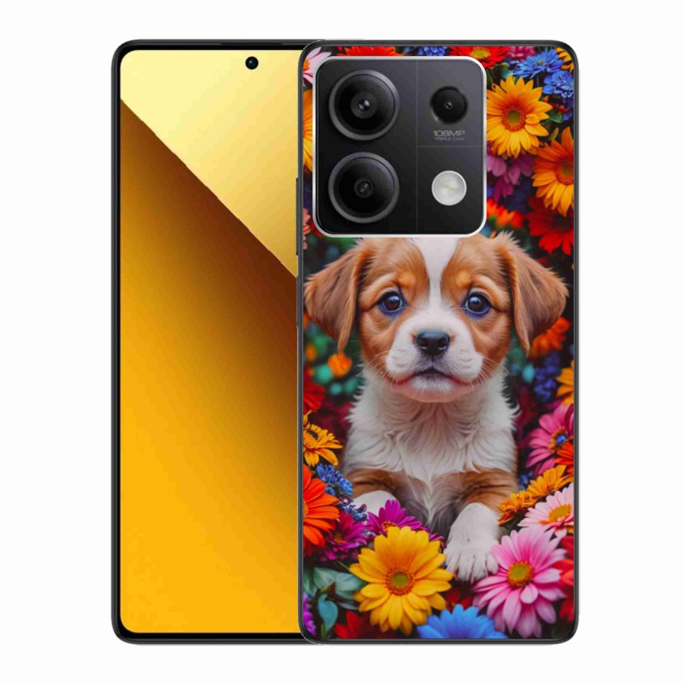 Gélový kryt mmCase na Xiaomi Redmi Note 13 5G - roztomilé šteňa
