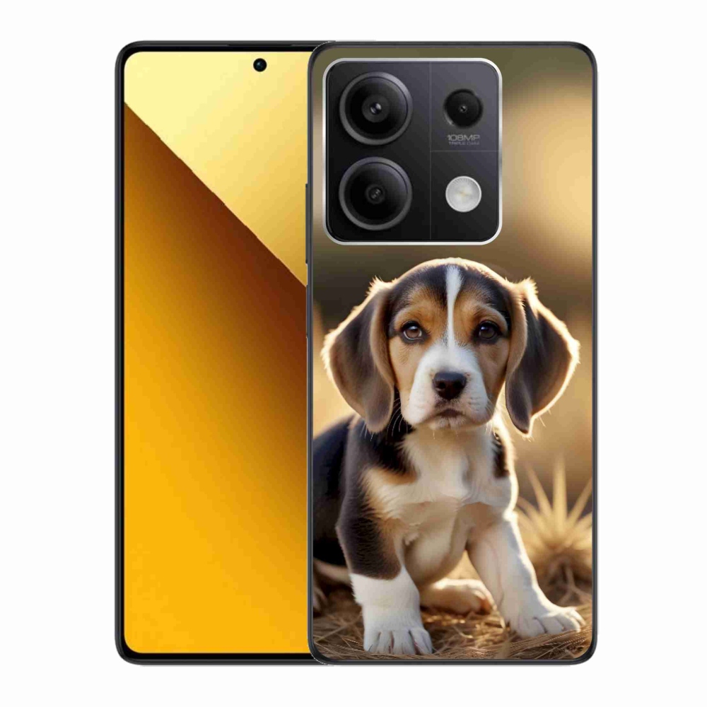Gélový kryt mmCase na Xiaomi Redmi Note 13 5G - roztomilý bígl