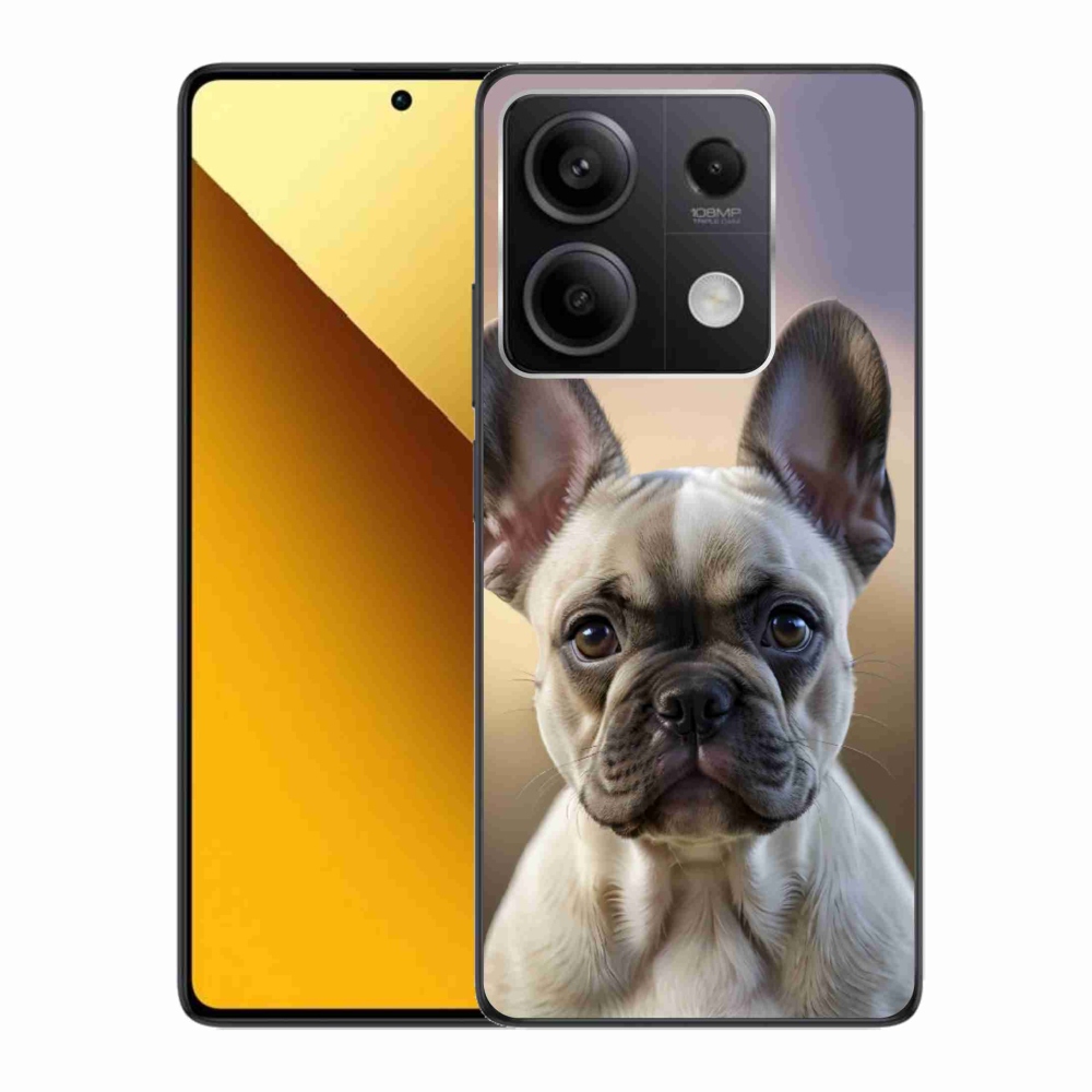 Gélový kryt mmCase na Xiaomi Redmi Note 13 5G - roztomilý francúzsky buldoček