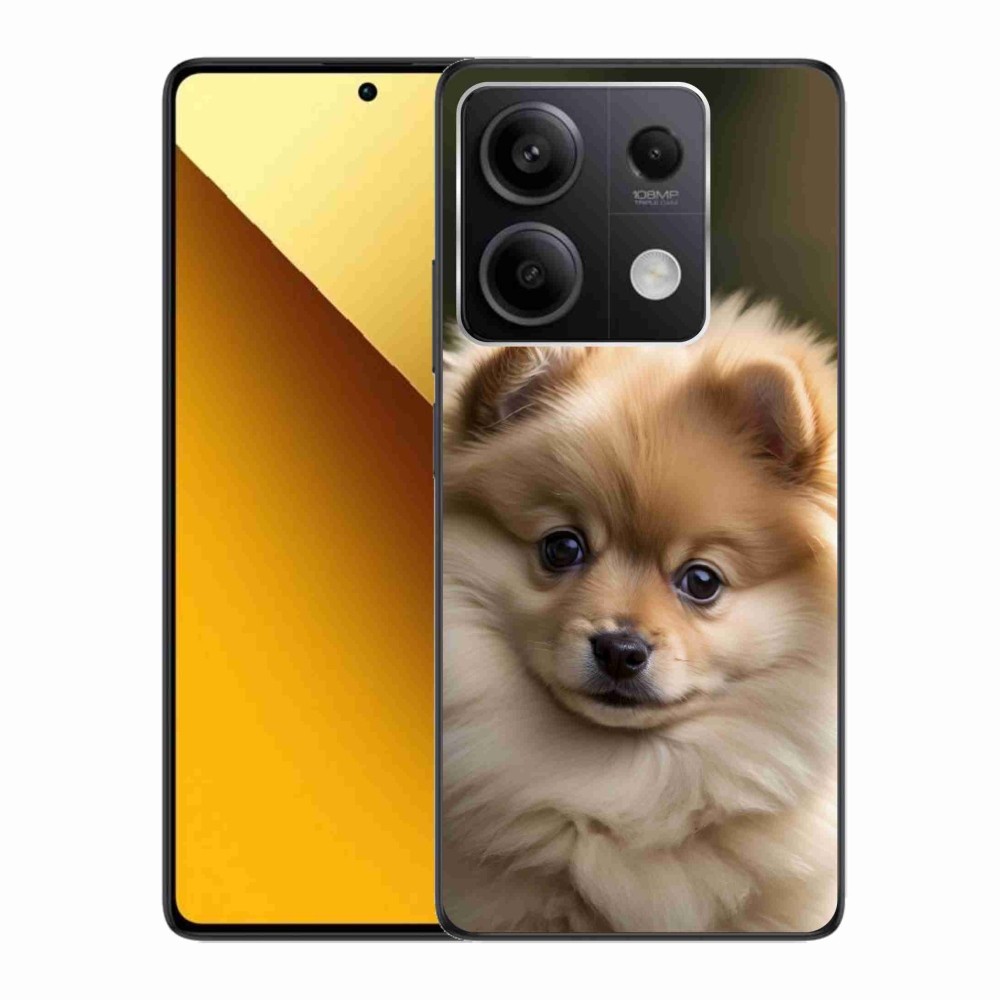 Gélový kryt mmCase na Xiaomi Redmi Note 13 5G - roztomilý pomeranian 2