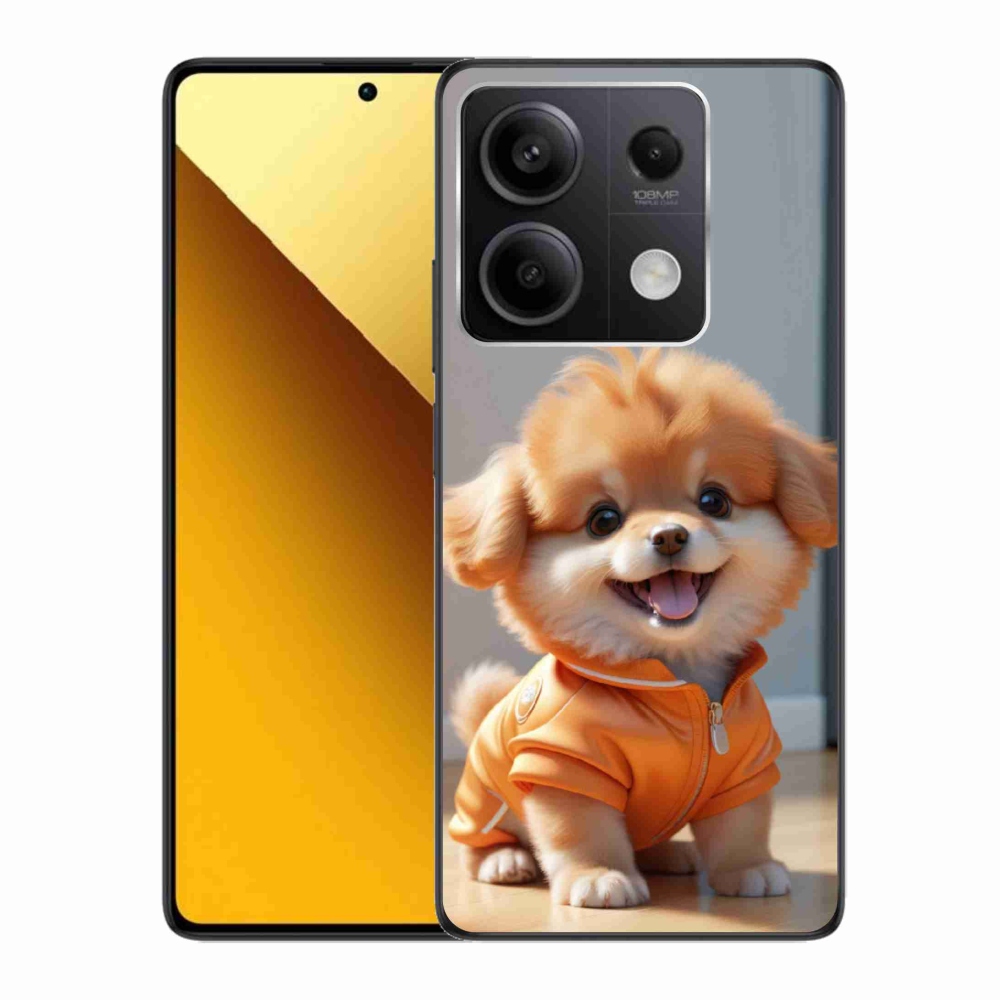 Gélový kryt mmCase na Xiaomi Redmi Note 13 5G - roztomilý pomeranian v mikine
