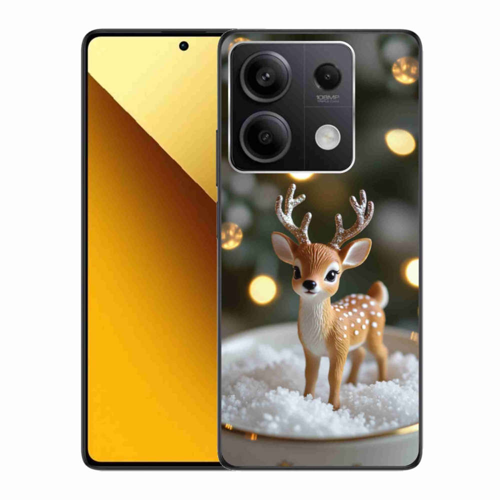Gélový kryt mmCase na Xiaomi Redmi Note 13 5G - roztomilý vianočný jeleň