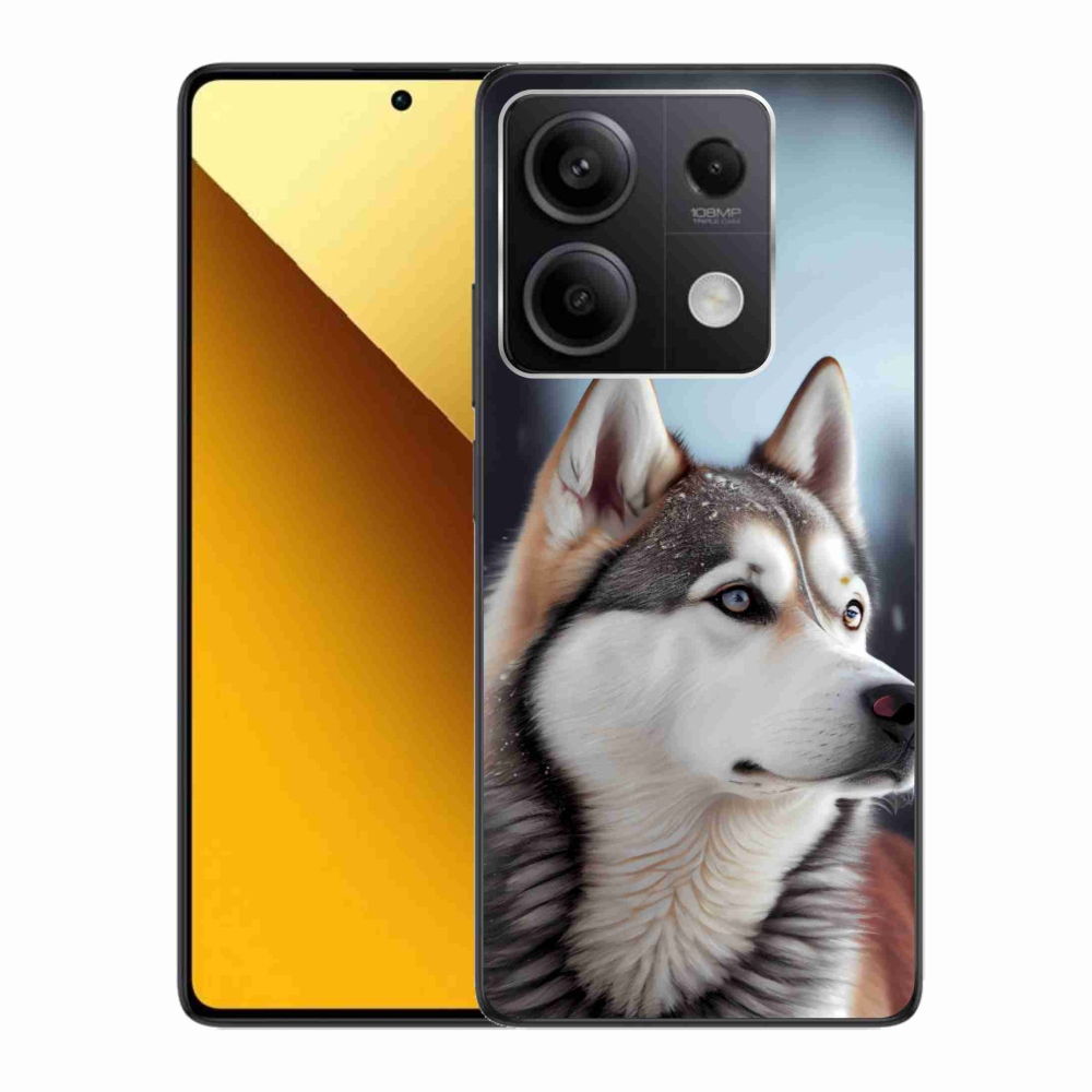 Gélový kryt mmCase na Xiaomi Redmi Note 13 5G - sibírsky husky