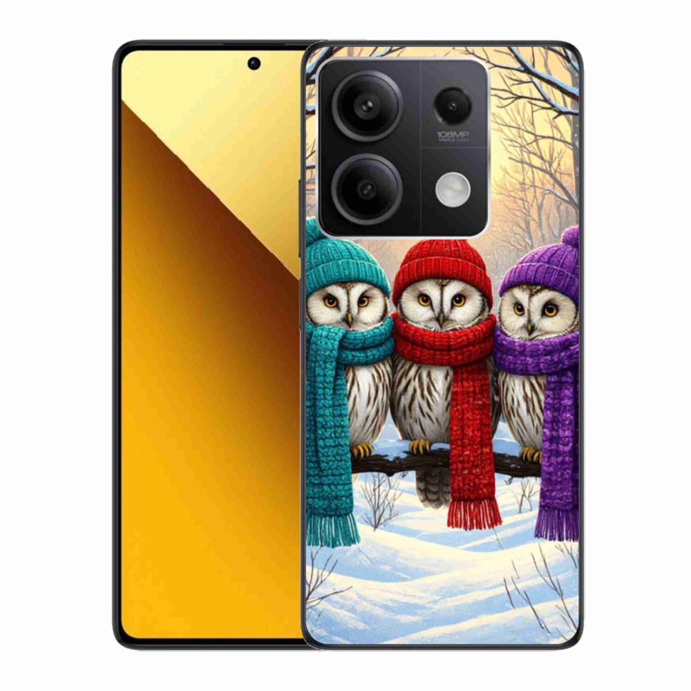 Gélový kryt mmCase na Xiaomi Redmi Note 13 5G - soví priatelia
