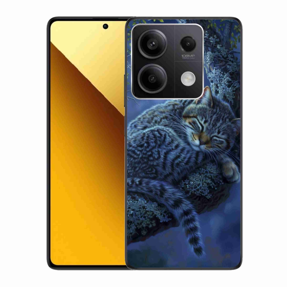 Gélový kryt mmCase na Xiaomi Redmi Note 13 5G - spiaca mačka