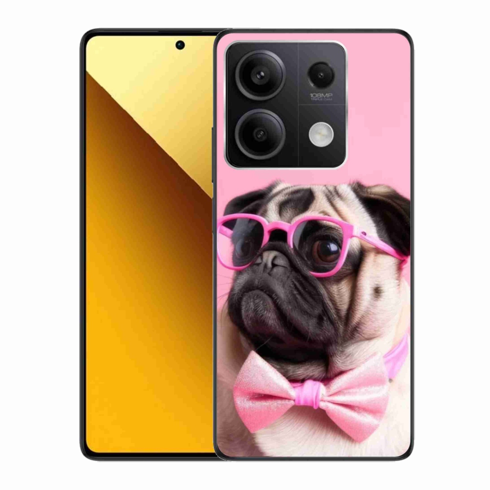 Gélový kryt mmCase na Xiaomi Redmi Note 13 5G - štýlový mops