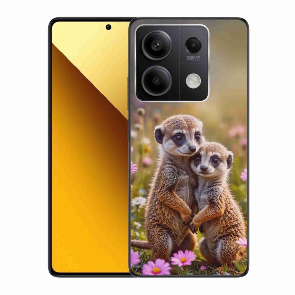 Gélový kryt mmCase na Xiaomi Redmi Note 13 5G - surikatí duo