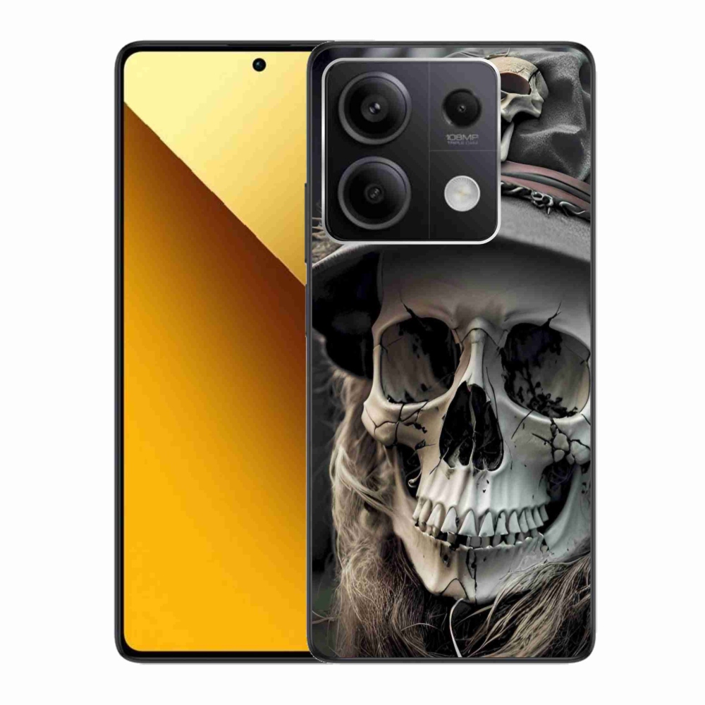 Gélový kryt mmCase na Xiaomi Redmi Note 13 5G - temná lebka