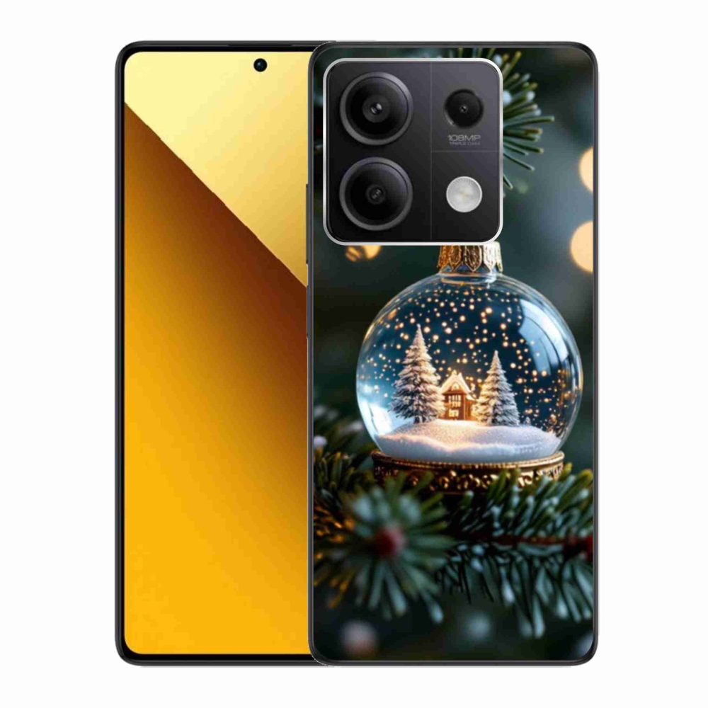 Gélový kryt mmCase na Xiaomi Redmi Note 13 5G - vianočné gule 2