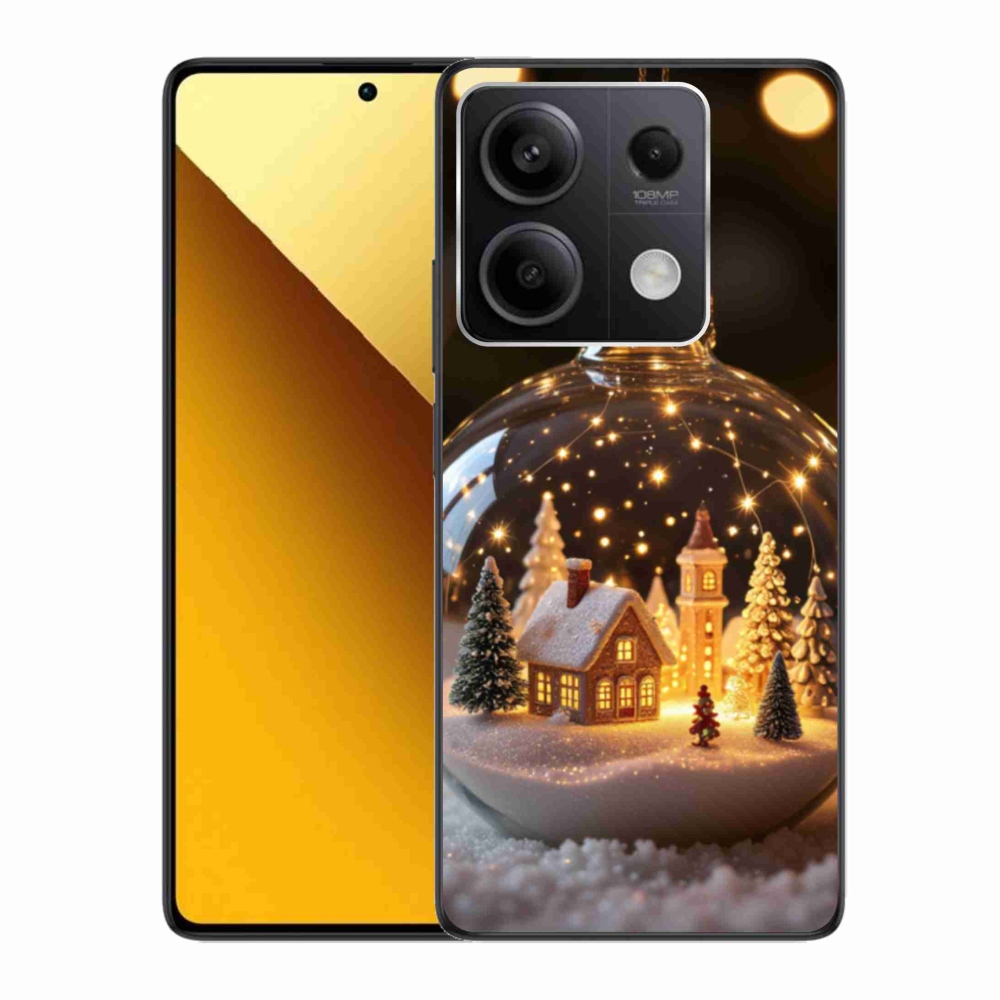 Gélový kryt mmCase na Xiaomi Redmi Note 13 5G - vianočné gule 3