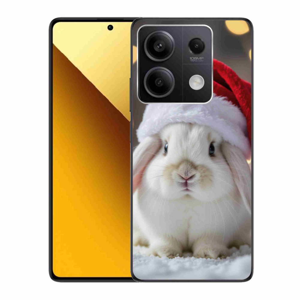 Gélový kryt mmCase na Xiaomi Redmi Note 13 5G - vianočný králik
