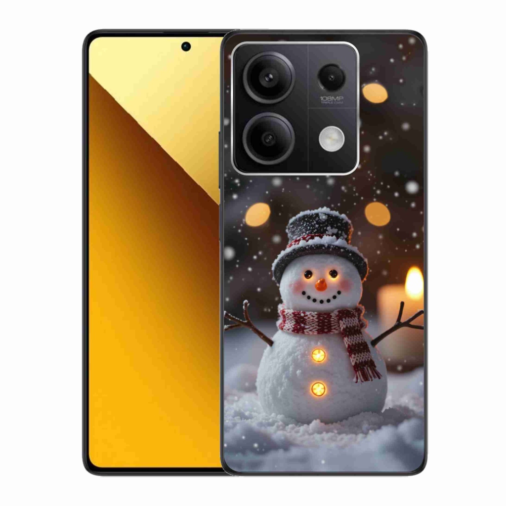 Gélový kryt mmCase na Xiaomi Redmi Note 13 5G - veselý snehuliak
