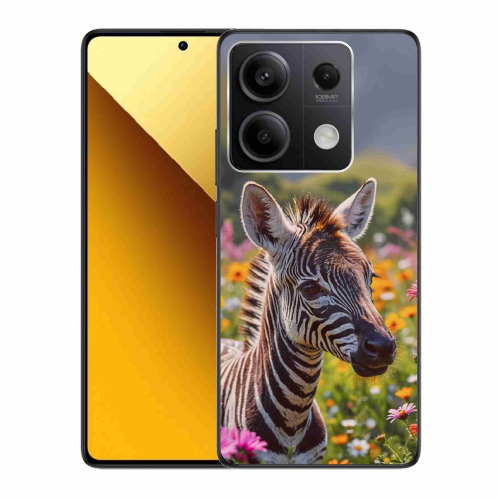 Gélový kryt mmCase na Xiaomi Redmi Note 13 5G - zebra na lúke