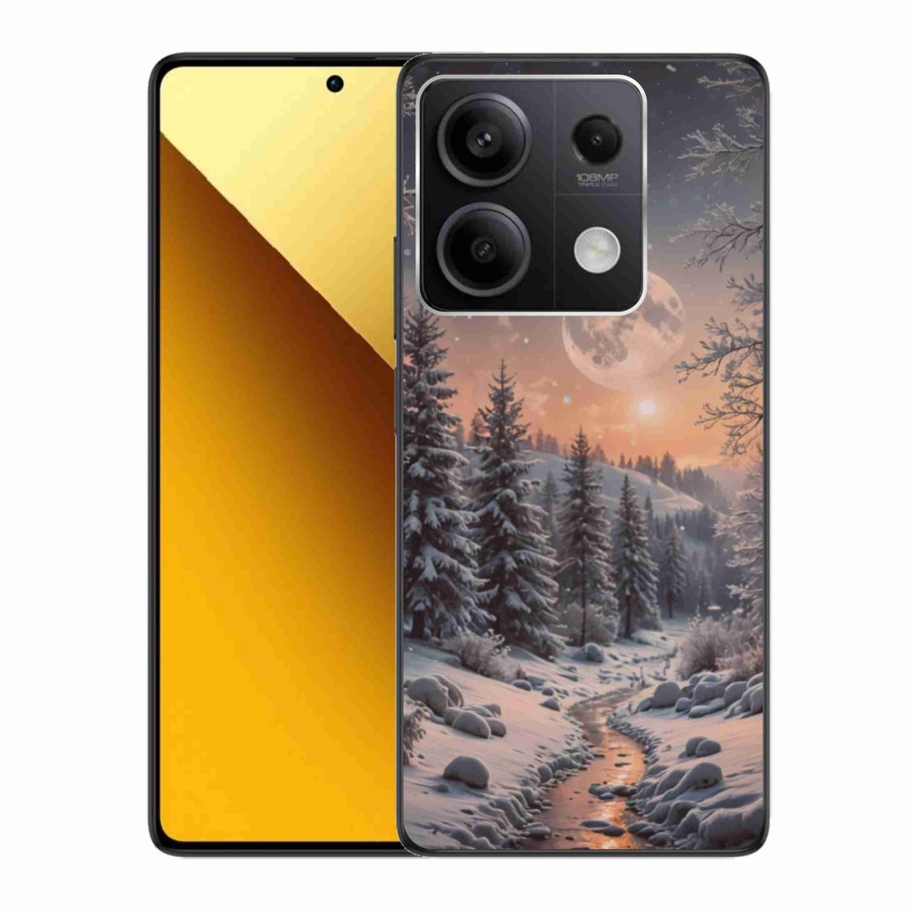 Gélový kryt mmCase na Xiaomi Redmi Note 13 5G - zimná krajina 2