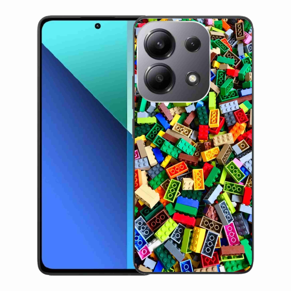 Gélový kryt mmCase na Xiaomi Redmi Note 13 - farebné stavebné kocky