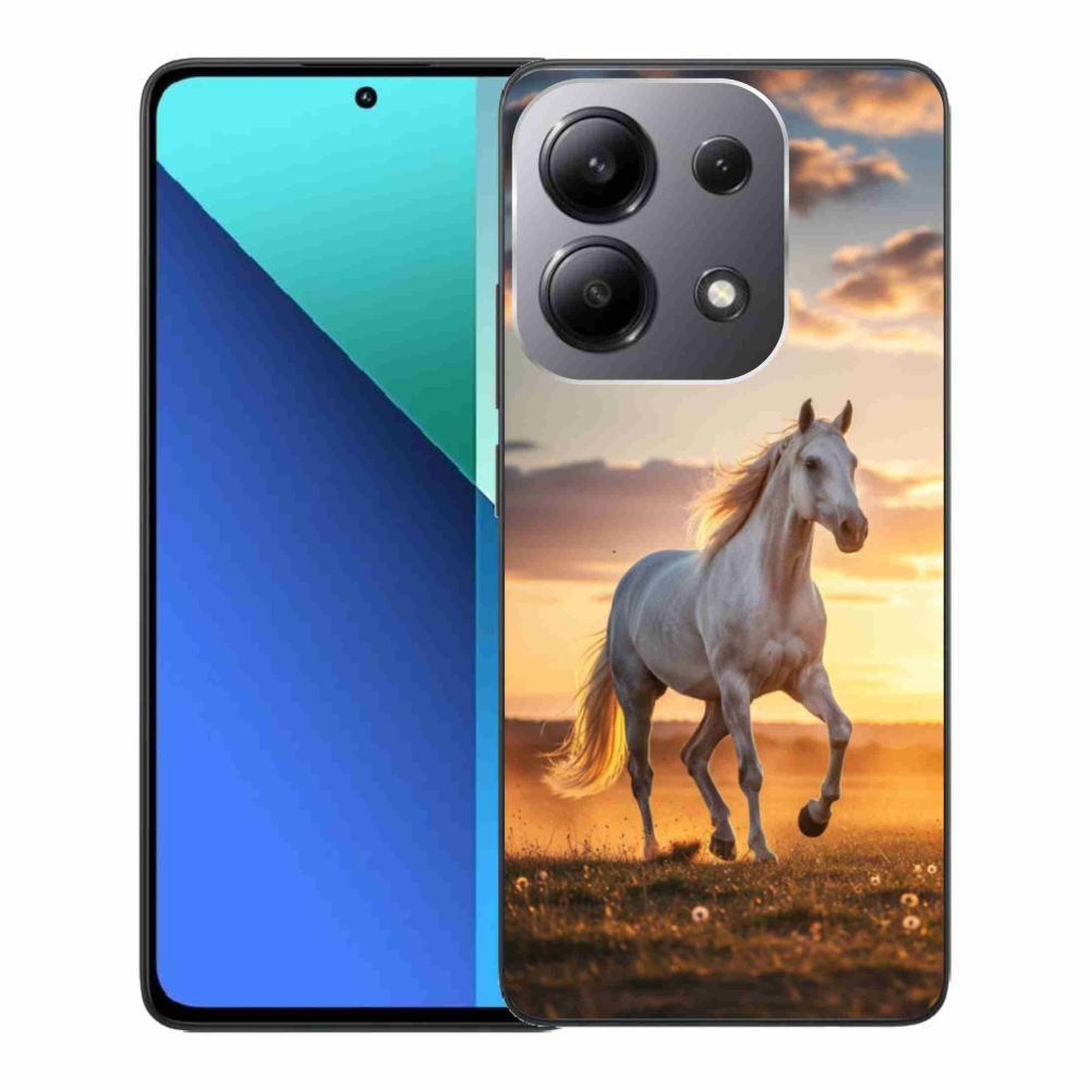 Gélový kryt mmCase na Xiaomi Redmi Note 13 - bežiaci biely kôň 2