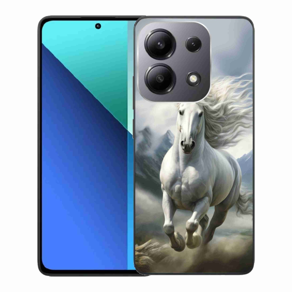 Gélový kryt mmCase na Xiaomi Redmi Note 13 - bežiaci biely kôň 3