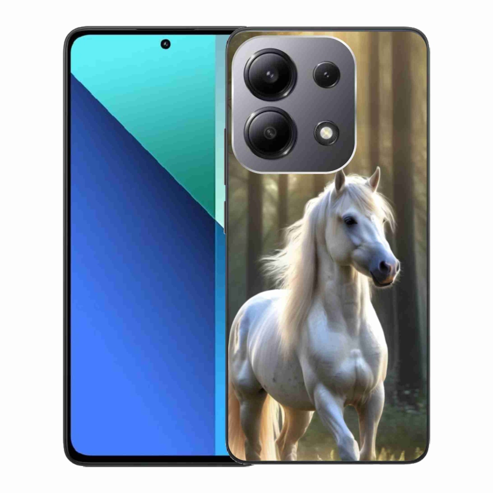 Gélový kryt mmCase na Xiaomi Redmi Note 13 - biely kôň 3