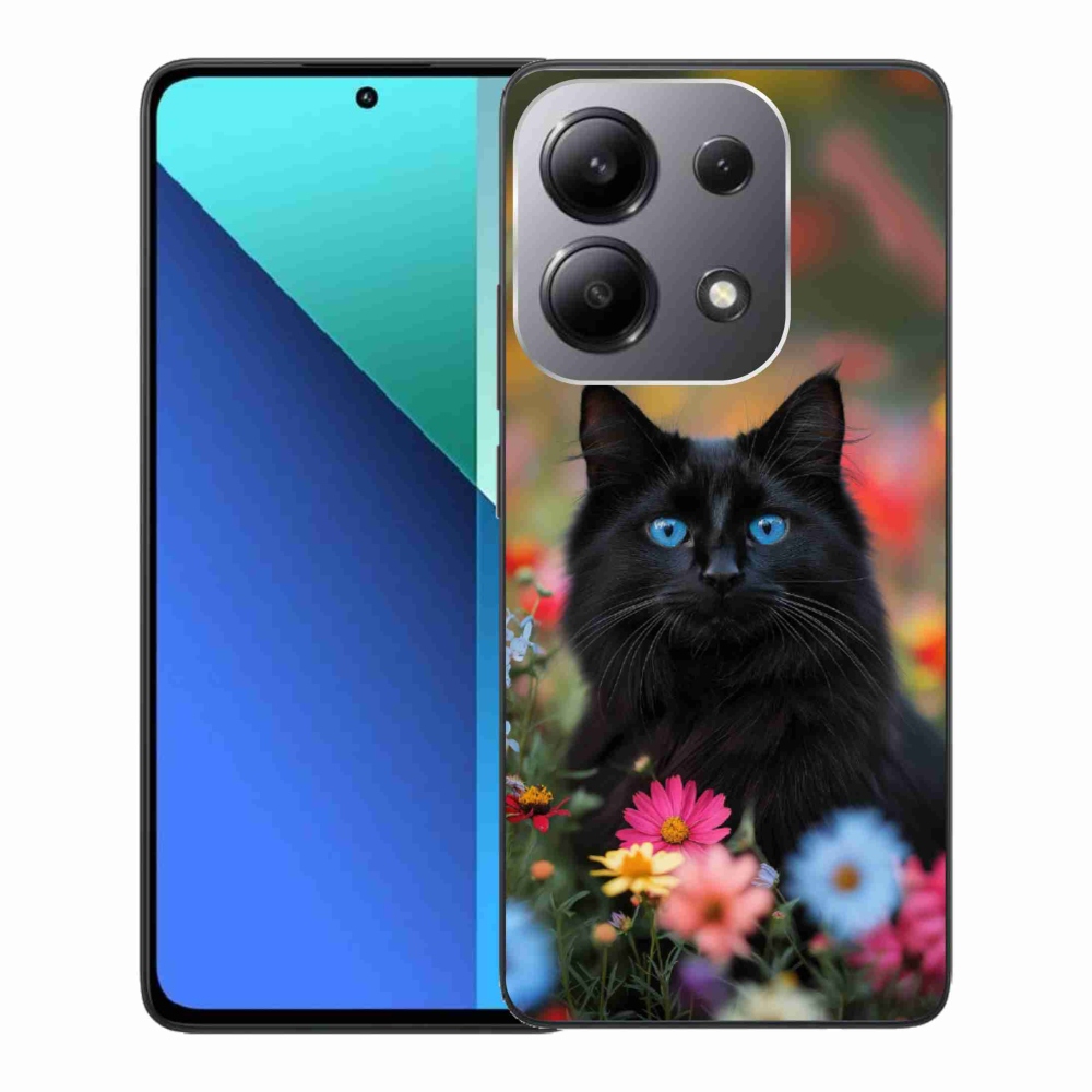 Gélový kryt mmCase na Xiaomi Redmi Note 13 - čierne mačiatko 4
