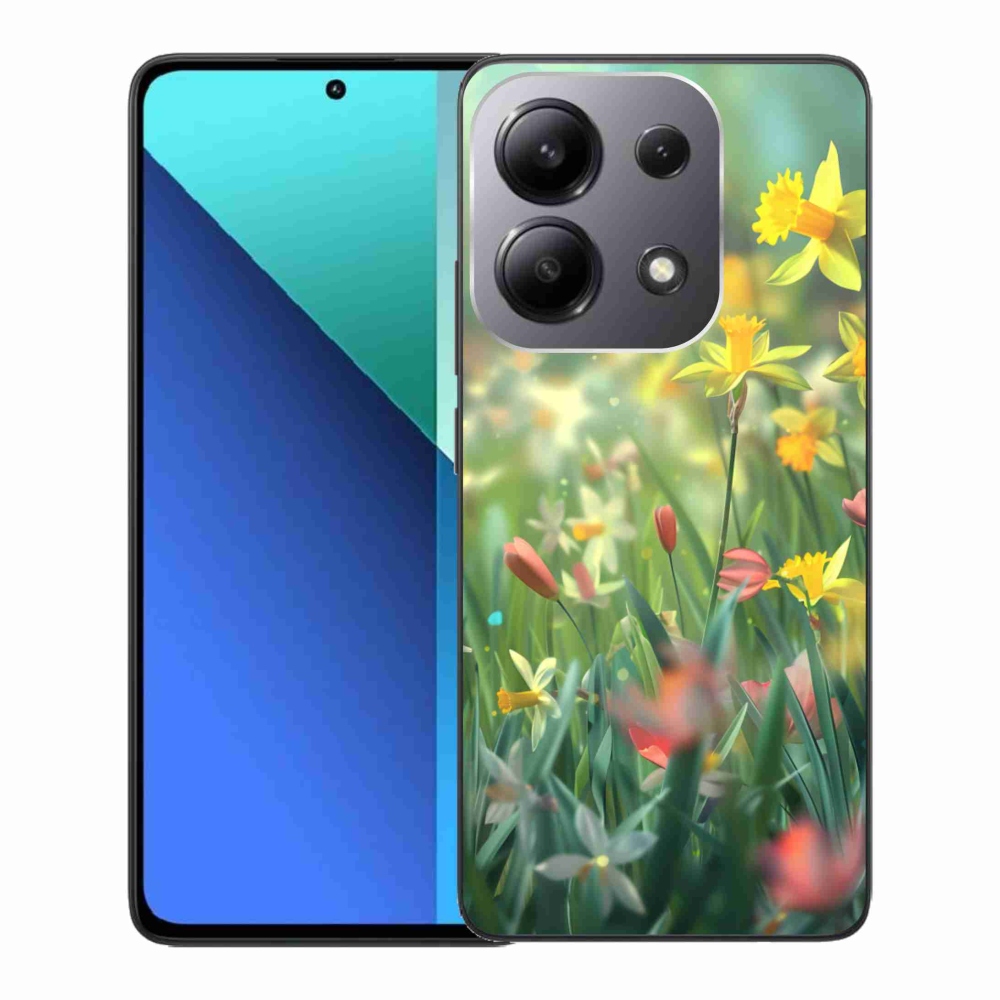 Gélový kryt mmCase na Xiaomi Redmi Note 13 - jarné kvety