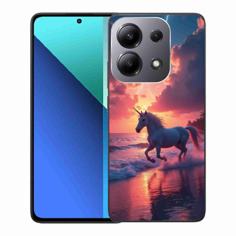 Gélový kryt mmCase na Xiaomi Redmi Note 13 - jednorožec na pláži
