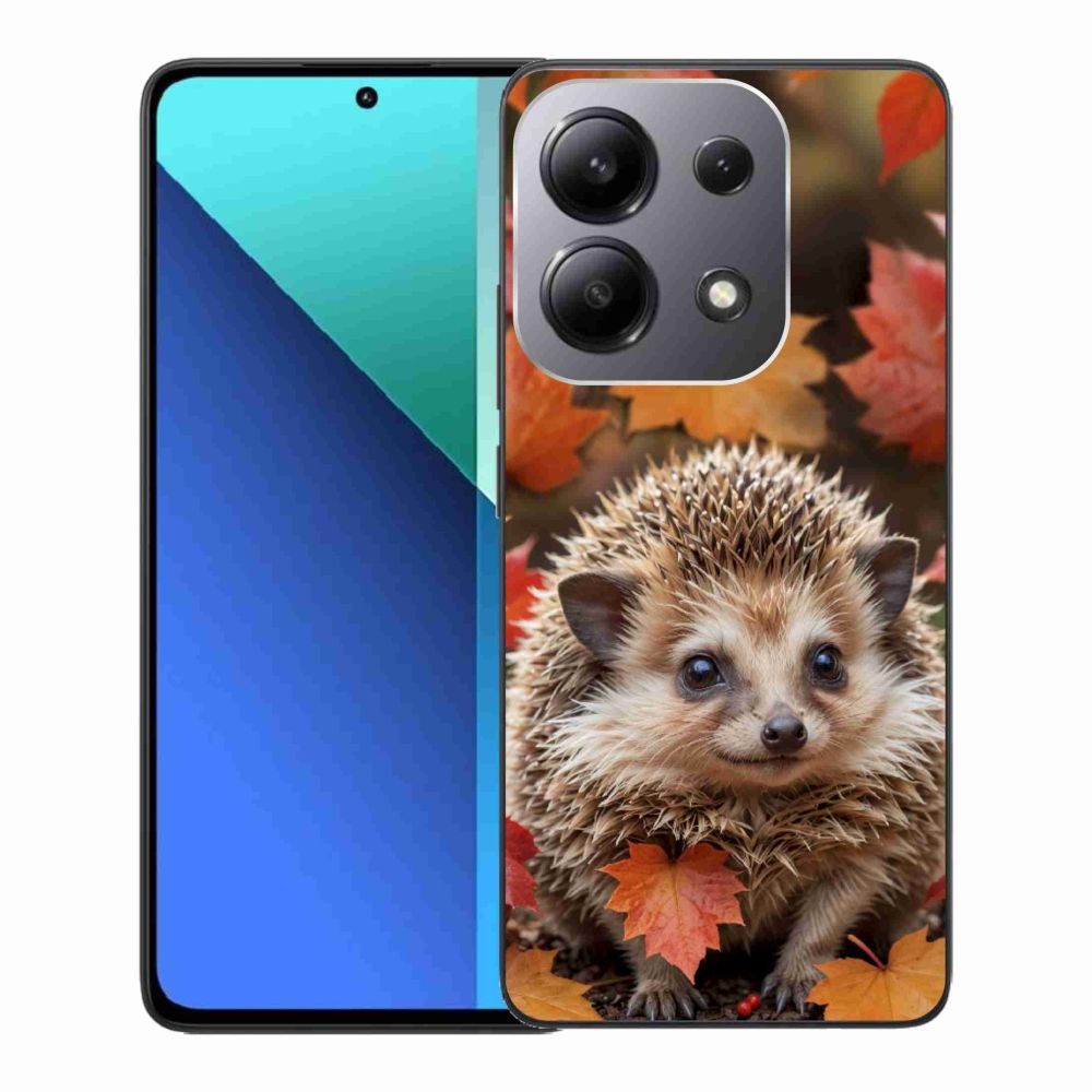 Gélový kryt mmCase na Xiaomi Redmi Note 13 - ježko v lístii