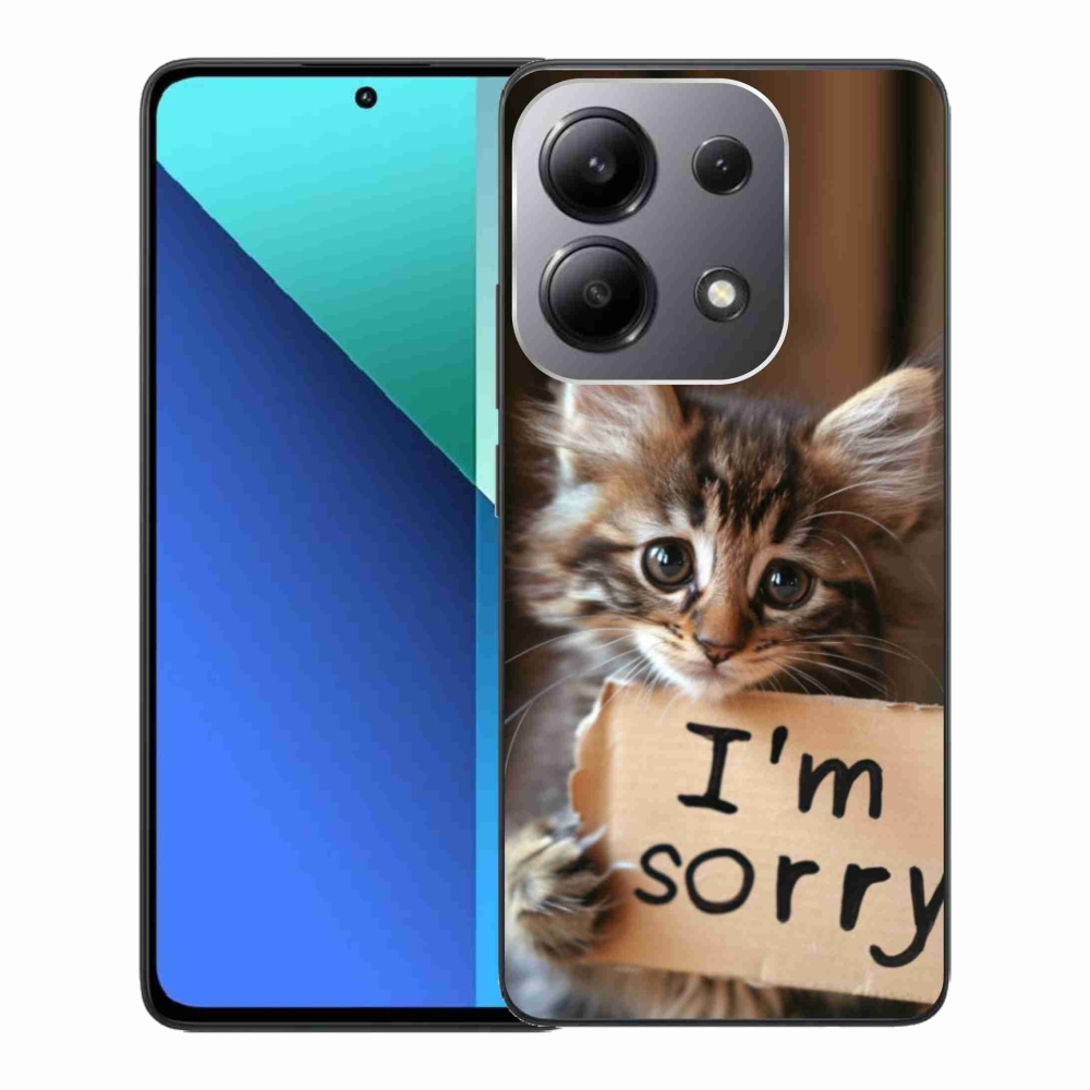 Gélový kryt mmCase na Xiaomi Redmi Note 13 - mačacie ospravedlnenie