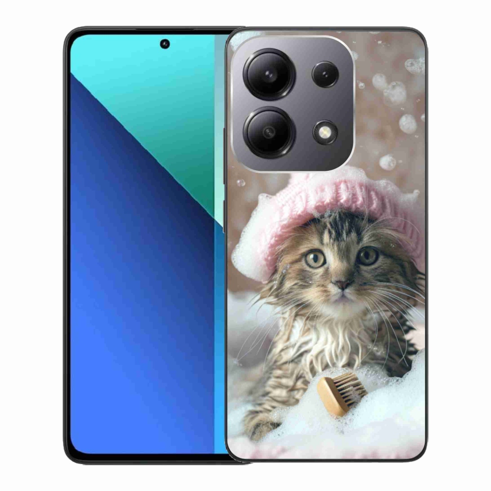 Gélový kryt mmCase na Xiaomi Redmi Note 13 - mačiatko a kúpeľ