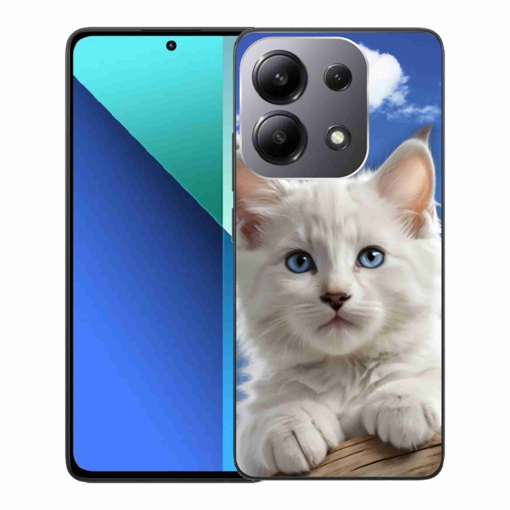 Gélový kryt mmCase na Xiaomi Redmi Note 13 - mačiatko a oblaky