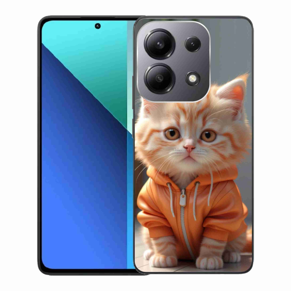 Gélový kryt mmCase na Xiaomi Redmi Note 13 - mačiatko v mikine