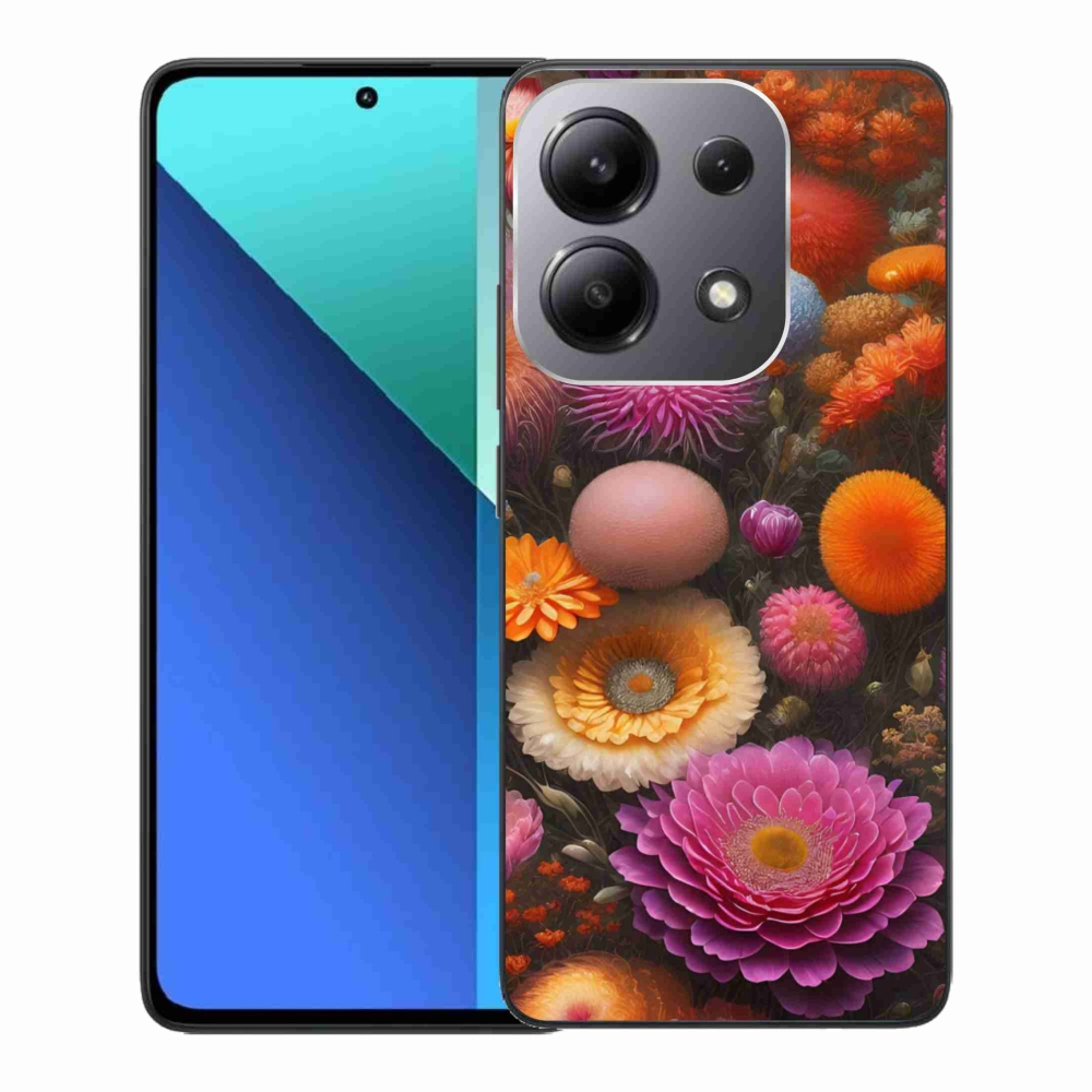 Gélový kryt mmCase na Xiaomi Redmi Note 13 - kvetinová kompozícia