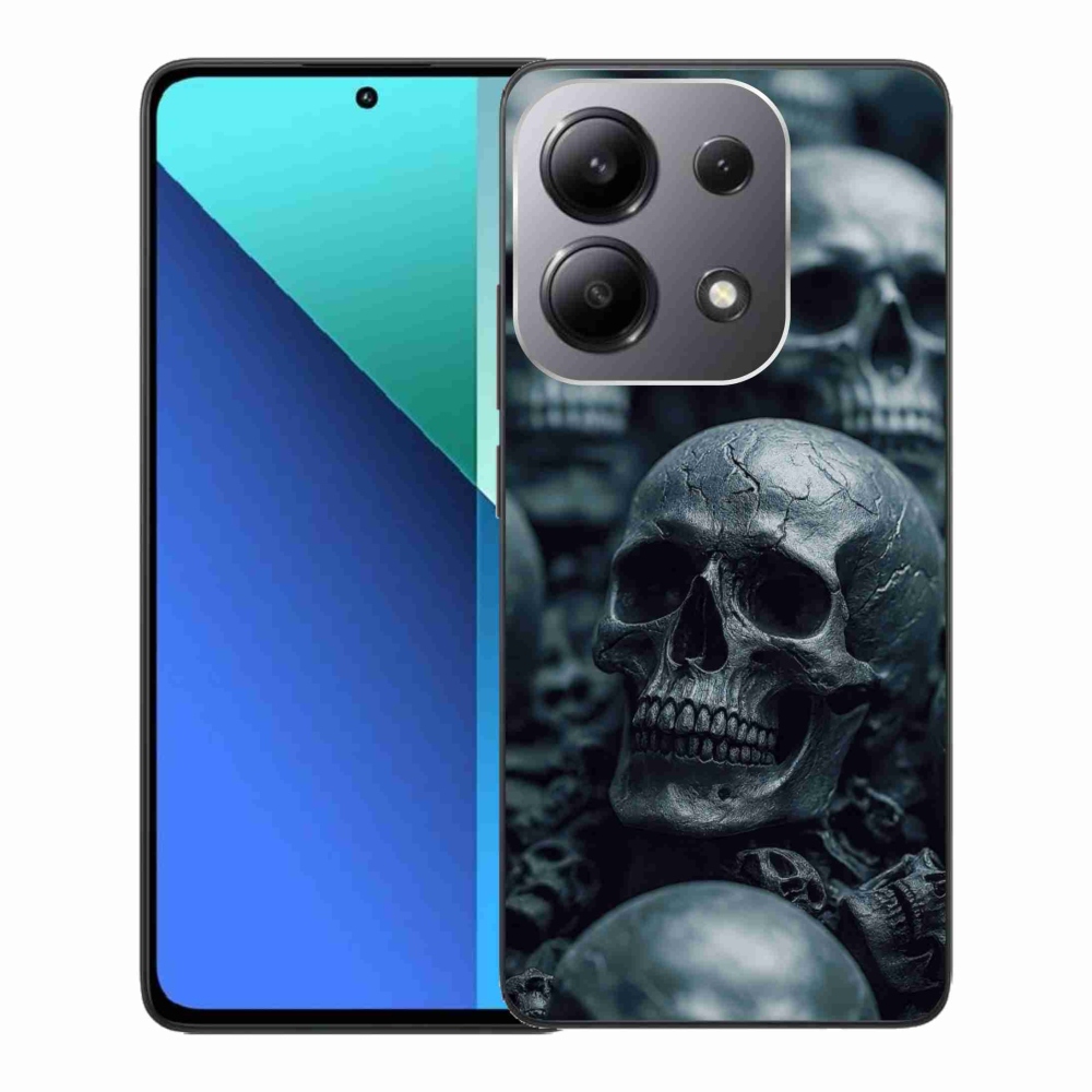 Gélový kryt mmCase na Xiaomi Redmi Note 13 - lebka 2