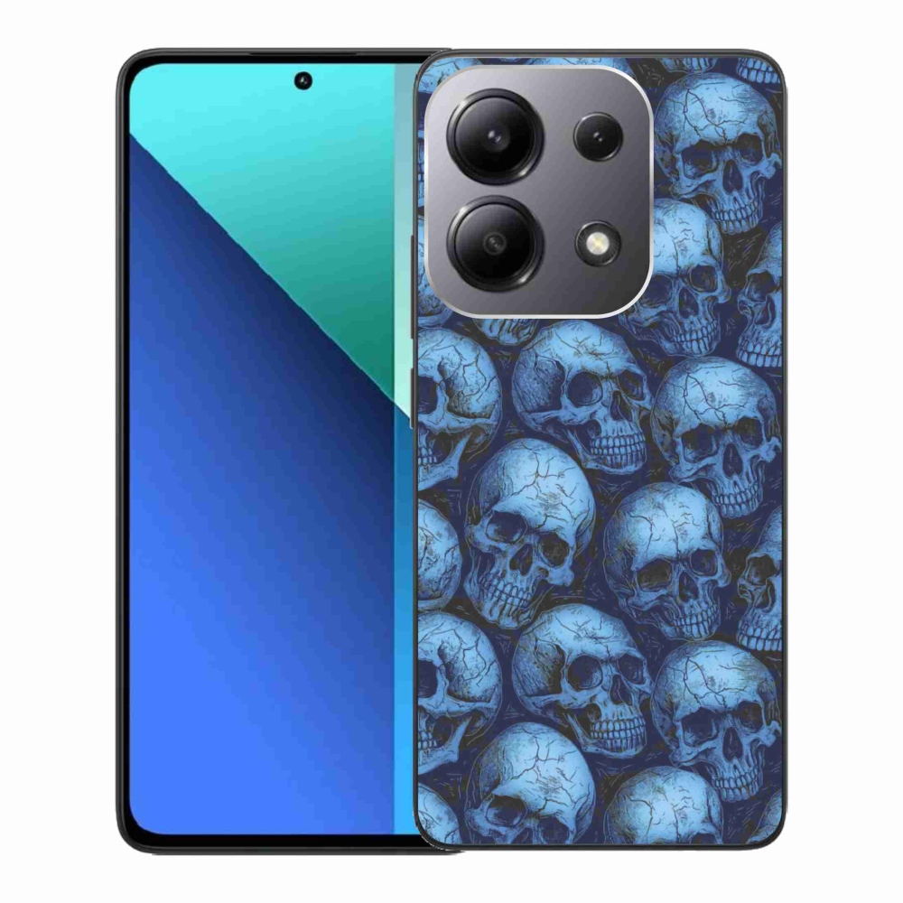 Gélový kryt mmCase na Xiaomi Redmi Note 13 - lebky