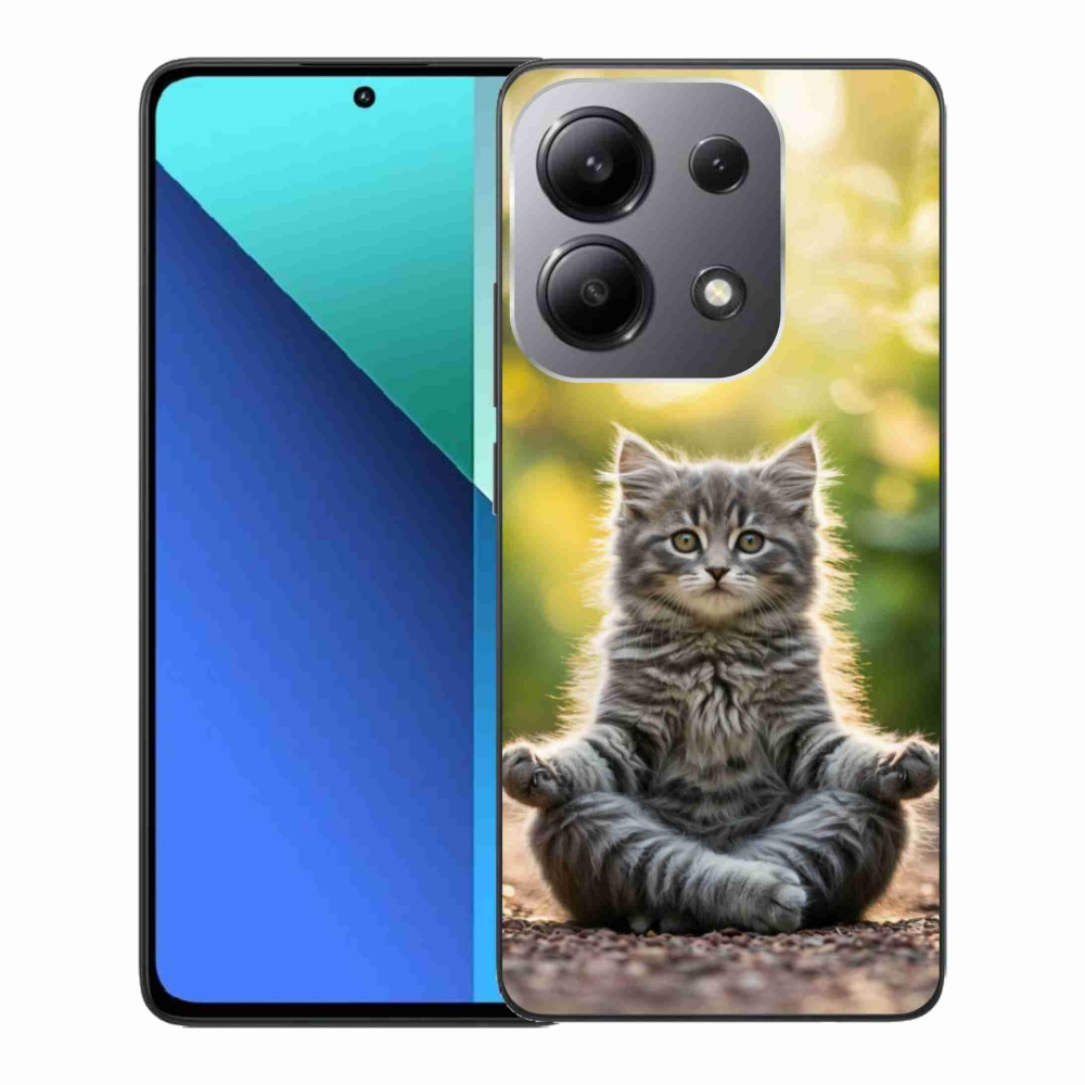 Gélový kryt mmCase na Xiaomi Redmi Note 13 - meditujúce mačiatko