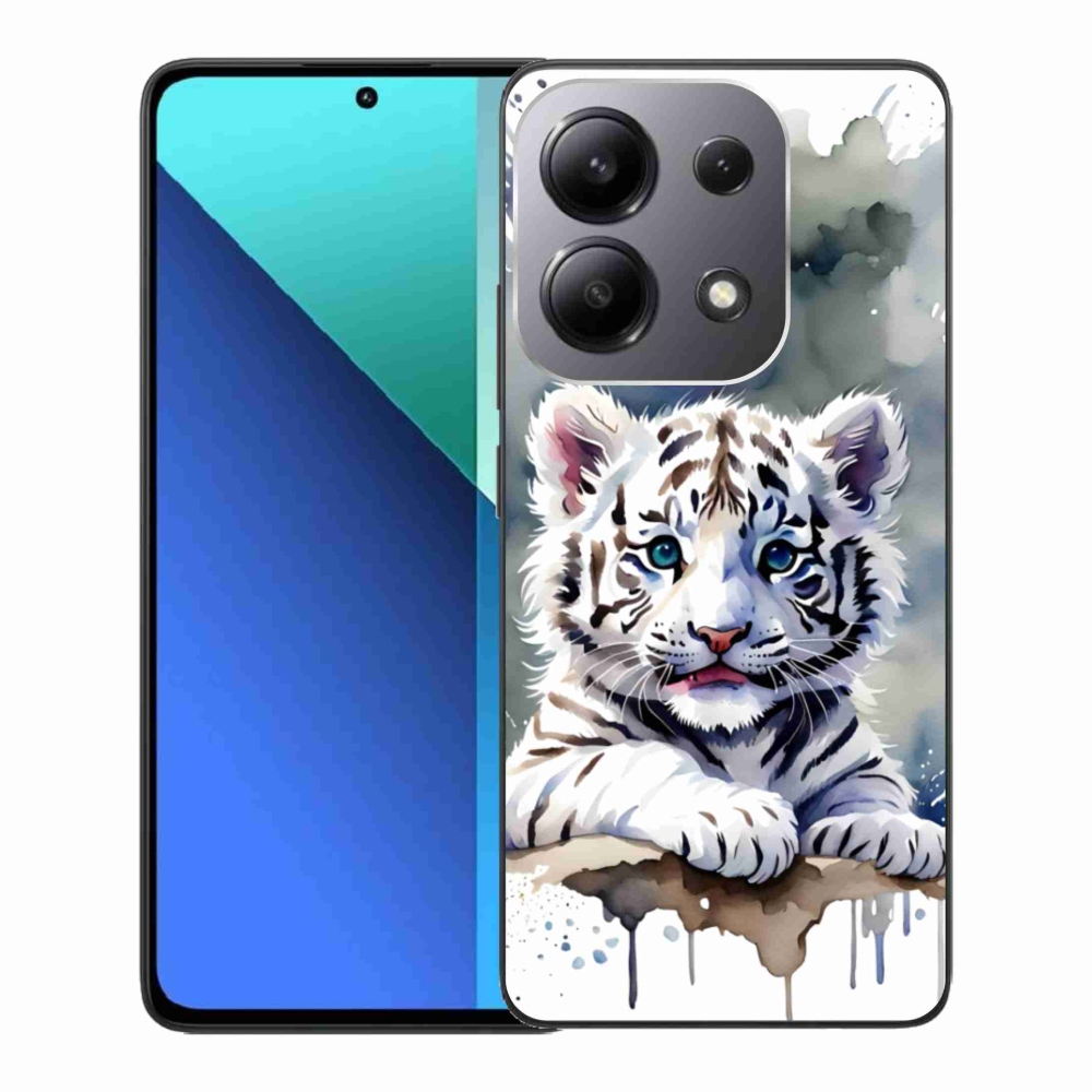 Gélový kryt mmCase na Xiaomi Redmi Note 13 - mláďa bieleho tigra