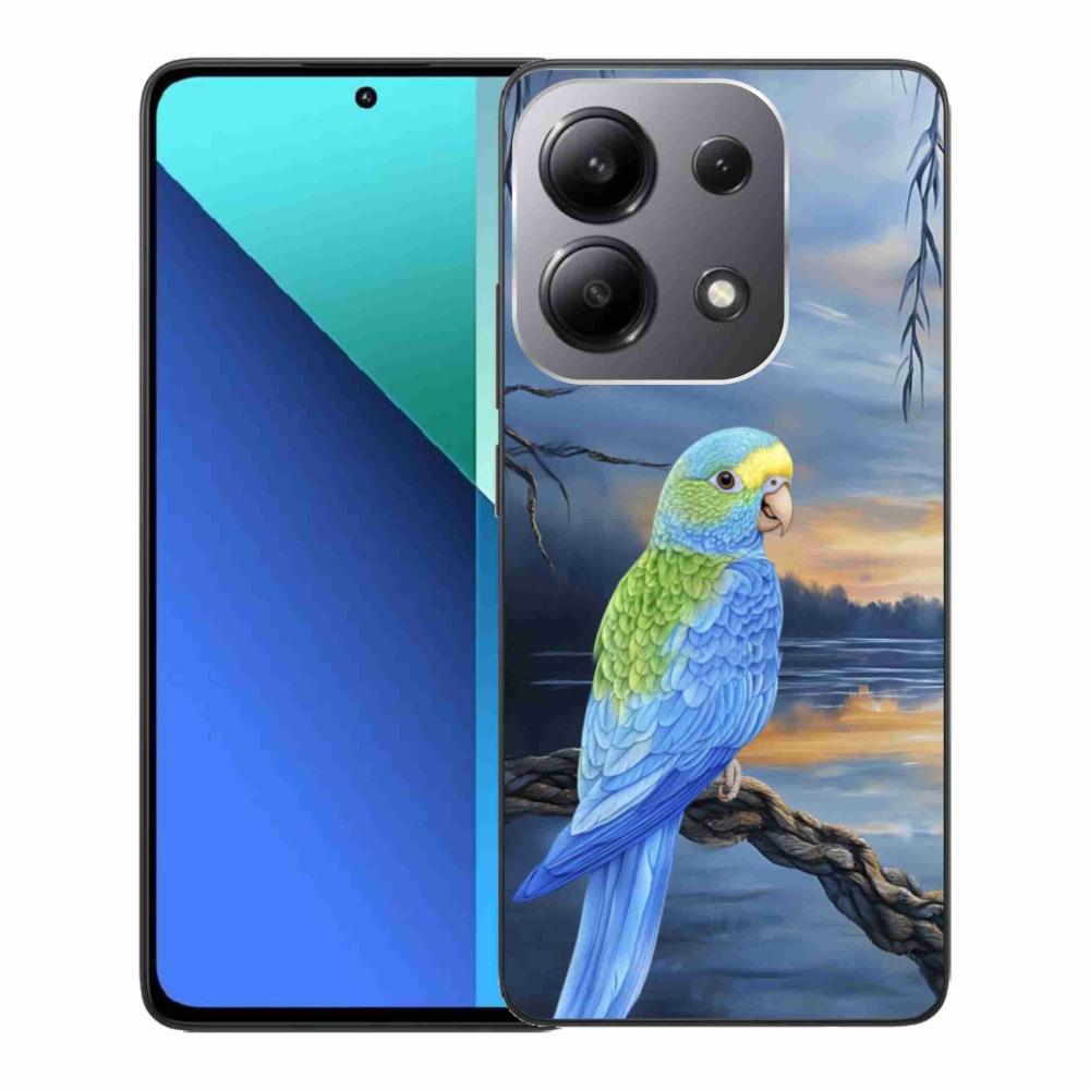 Gélový kryt mmCase na Xiaomi Redmi Note 13 - modrý papagáj