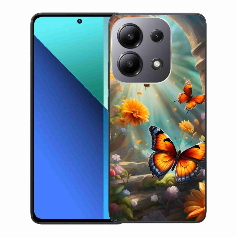 Gélový kryt mmCase na Xiaomi Redmi Note 13 - motýlia záhrada 2