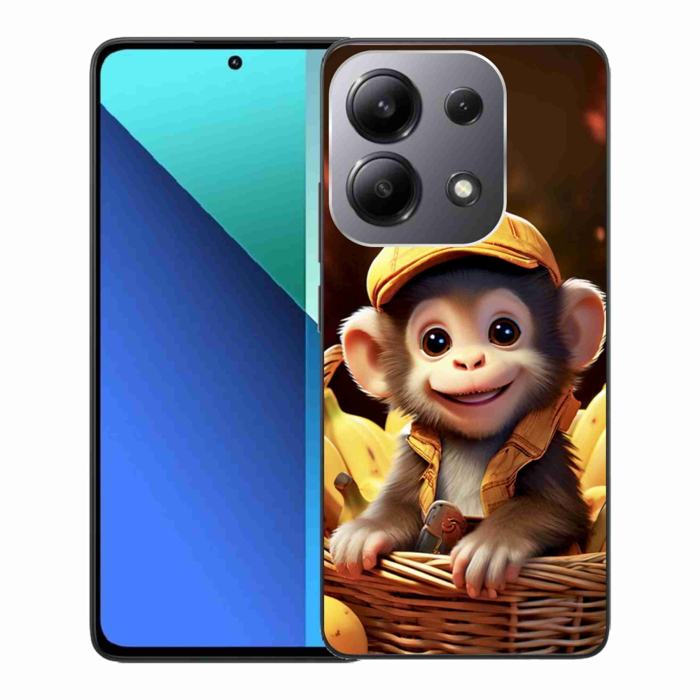 Gélový kryt mmCase na Xiaomi Redmi Note 13 - opice v košíku